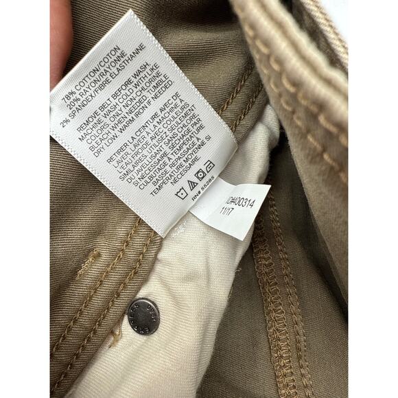 Express | Skinny Ankle Jeans | Women’s 12 | Green | Stretch Belted NWT - Picture 6 of 7